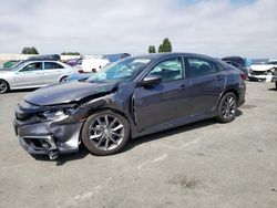 Salvage cars for sale at Hayward, CA auction: 2021 Honda Civic EX