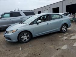 Salvage cars for sale from Copart Jacksonville, FL: 2013 Honda Civic Hybrid
