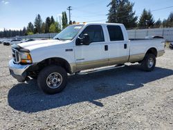Salvage cars for sale from Copart Graham, WA: 2001 Ford F350 SRW Super Duty