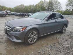 Salvage cars for sale at North Billerica, MA auction: 2019 Mercedes-Benz C 300 4matic