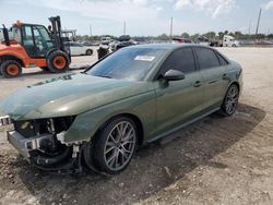 Salvage cars for sale at West Palm Beach, FL auction: 2023 Audi S4 Premium Plus