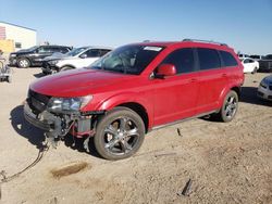 Salvage cars for sale at Amarillo, TX auction: 2014 Dodge Journey Crossroad