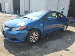 Salvage cars for sale from Copart Jacksonville, FL: 2012 Honda Civic EX