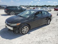 Honda Civic ex salvage cars for sale: 2012 Honda Civic EX