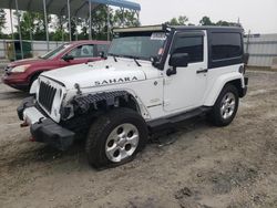 Salvage cars for sale at Spartanburg, SC auction: 2015 Jeep Wrangler Sahara