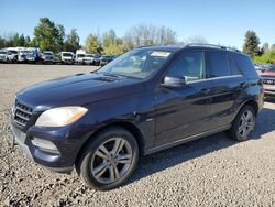 Salvage cars for sale from Copart Portland, OR: 2012 Mercedes-Benz ML 350 4matic