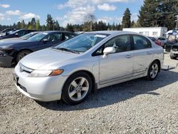 Salvage cars for sale from Copart Graham, WA: 2008 Honda Civic EXL