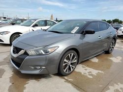 Salvage cars for sale at Grand Prairie, TX auction: 2016 Nissan Maxima 3.5S