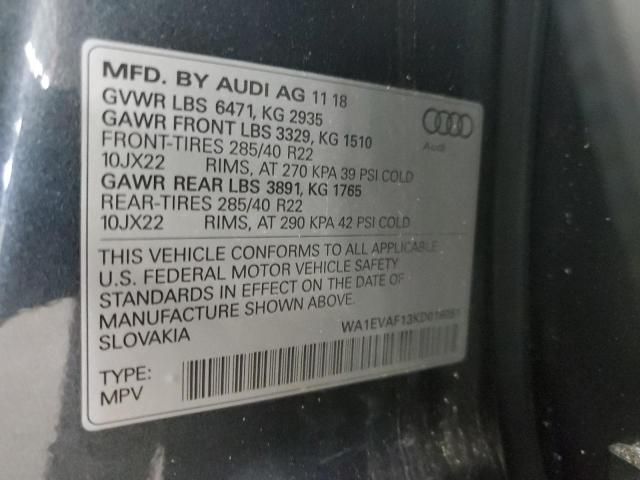 2019 Audi Q8 Premium Plus S-Line