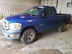 Salvage cars for sale from Copart Abilene, TX: 2008 Dodge RAM 1500 ST