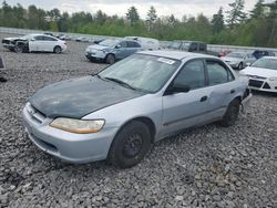 Salvage cars for sale at Windham, ME auction: 1998 Honda Accord DX