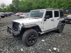Salvage cars for sale at Waldorf, MD auction: 2013 Jeep Wrangler Unlimited Sahara
