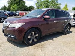 Salvage cars for sale at Finksburg, MD auction: 2014 Acura MDX