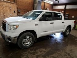Salvage trucks for sale at Ebensburg, PA auction: 2013 Toyota Tundra Crewmax SR5