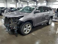 2016 Toyota Highlander Hybrid Limited en venta en Ham Lake, MN