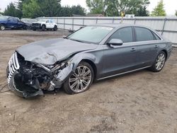 Salvage cars for sale at Finksburg, MD auction: 2014 Audi A8 L TDI Quattro