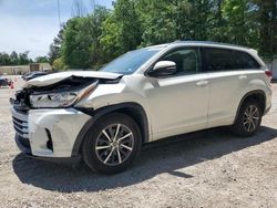 Salvage cars for sale from Copart Knightdale, NC: 2017 Toyota Highlander SE