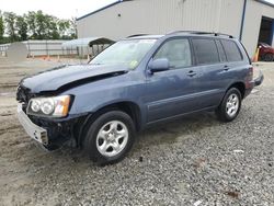 Salvage cars for sale at Spartanburg, SC auction: 2002 Toyota Highlander