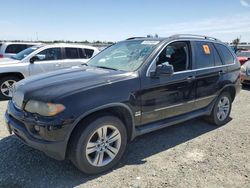 Salvage cars for sale at Antelope, CA auction: 2005 BMW X5 4.4I