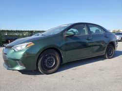 Salvage cars for sale at Orlando, FL auction: 2015 Toyota Corolla L