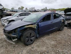 Salvage cars for sale from Copart West Warren, MA: 2018 Tesla Model 3