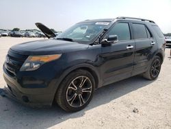 Salvage cars for sale at San Antonio, TX auction: 2013 Ford Explorer Sport