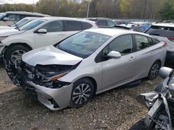 Salvage cars for sale at North Billerica, MA auction: 2021 Toyota Prius Prime LE