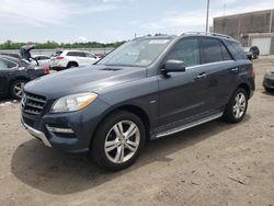 Salvage cars for sale at Fredericksburg, VA auction: 2012 Mercedes-Benz ML 350 4matic