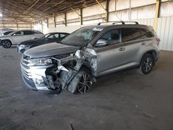 Salvage cars for sale at Phoenix, AZ auction: 2019 Toyota Highlander SE