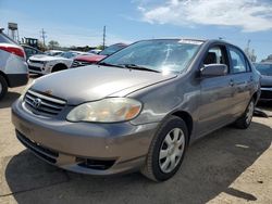 Salvage cars for sale from Copart Chicago Heights, IL: 2004 Toyota Corolla CE