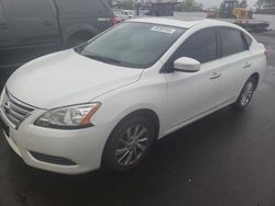 Salvage cars for sale from Copart New Britain, CT: 2015 Nissan Sentra S