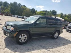 Salvage cars for sale at Mendon, MA auction: 2001 Nissan Pathfinder LE