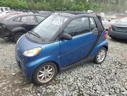 Salvage cars for sale at Waldorf, MD auction: 2009 Smart Fortwo Passion