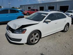 Salvage cars for sale at Jacksonville, FL auction: 2012 Volkswagen Passat SE