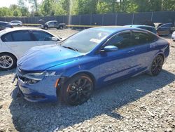 Salvage cars for sale from Copart Waldorf, MD: 2015 Chrysler 200 S