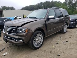 Salvage cars for sale at Seaford, DE auction: 2015 Lincoln Navigator