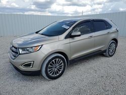 Salvage cars for sale at Arcadia, FL auction: 2017 Ford Edge SEL