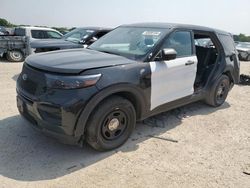 Salvage cars for sale at San Antonio, TX auction: 2022 Ford Explorer Police Interceptor