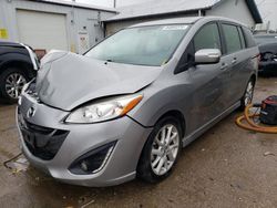 Salvage cars for sale at Pekin, IL auction: 2013 Mazda 5