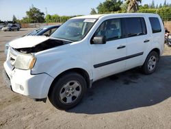 Salvage cars for sale at San Martin, CA auction: 2009 Honda Pilot LX