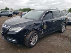 Salvage cars for sale from Copart Hillsborough, NJ: 2014 Acura MDX Advance