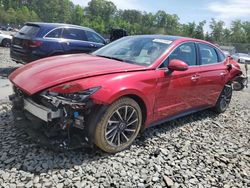 Salvage cars for sale at Waldorf, MD auction: 2021 Hyundai Sonata Limited