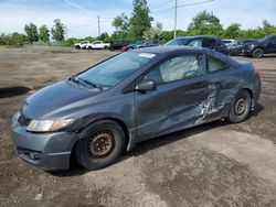 Salvage cars for sale at Montreal Est, QC auction: 2009 Honda Civic DX