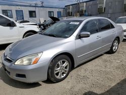 Salvage cars for sale at Los Angeles, CA auction: 2006 Honda Accord EX