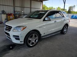 Salvage cars for sale from Copart Cartersville, GA: 2013 Mercedes-Benz ML 550 4matic
