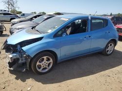 Salvage cars for sale at San Martin, CA auction: 2013 Nissan Leaf S