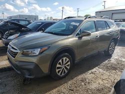Salvage cars for sale at Chicago Heights, IL auction: 2021 Subaru Outback Premium
