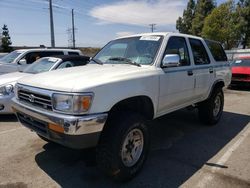 Salvage cars for sale from Copart Rancho Cucamonga, CA: 1992 Toyota 4runner VN39 SR5