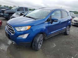 Salvage cars for sale at Cahokia Heights, IL auction: 2021 Ford Ecosport Titanium