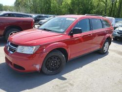 Salvage cars for sale from Copart Glassboro, NJ: 2017 Dodge Journey SE